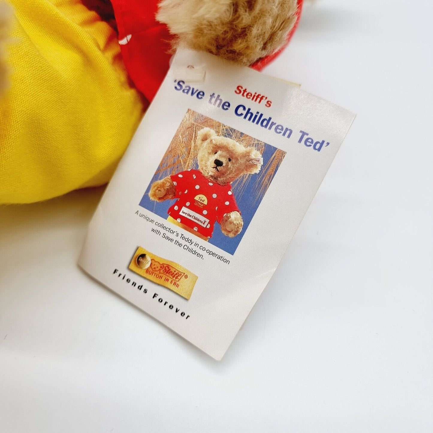 Steiff Teddybär Save the Children 1996 Teddybär 32 cm mit Stimme limitiert 3000