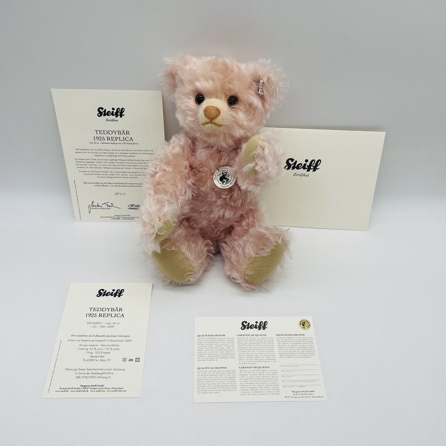 Steiff Teddybär 1925 Replica 408731 limitiert 1925 aus 2009 36cm