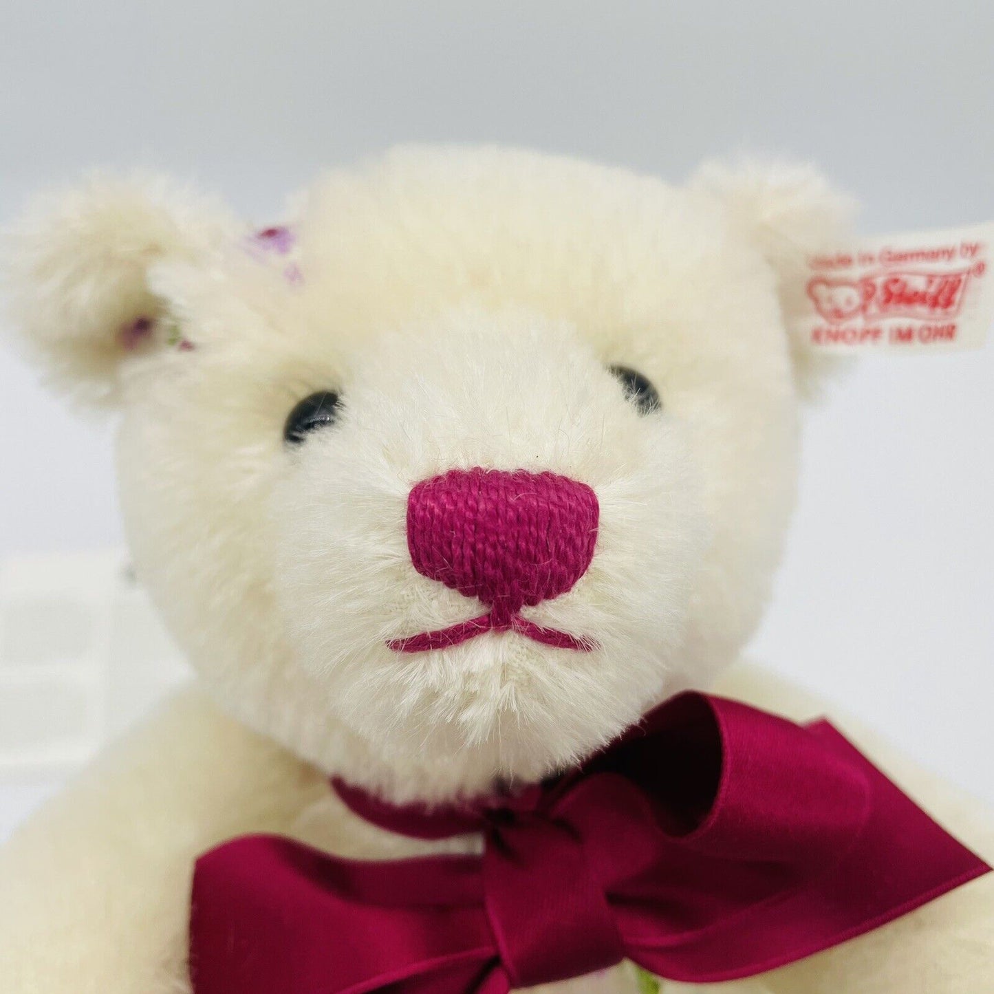 Steiff Teddybär Sommer 2009 656941 limitiert 2009 26cm Mohair mit Blüten