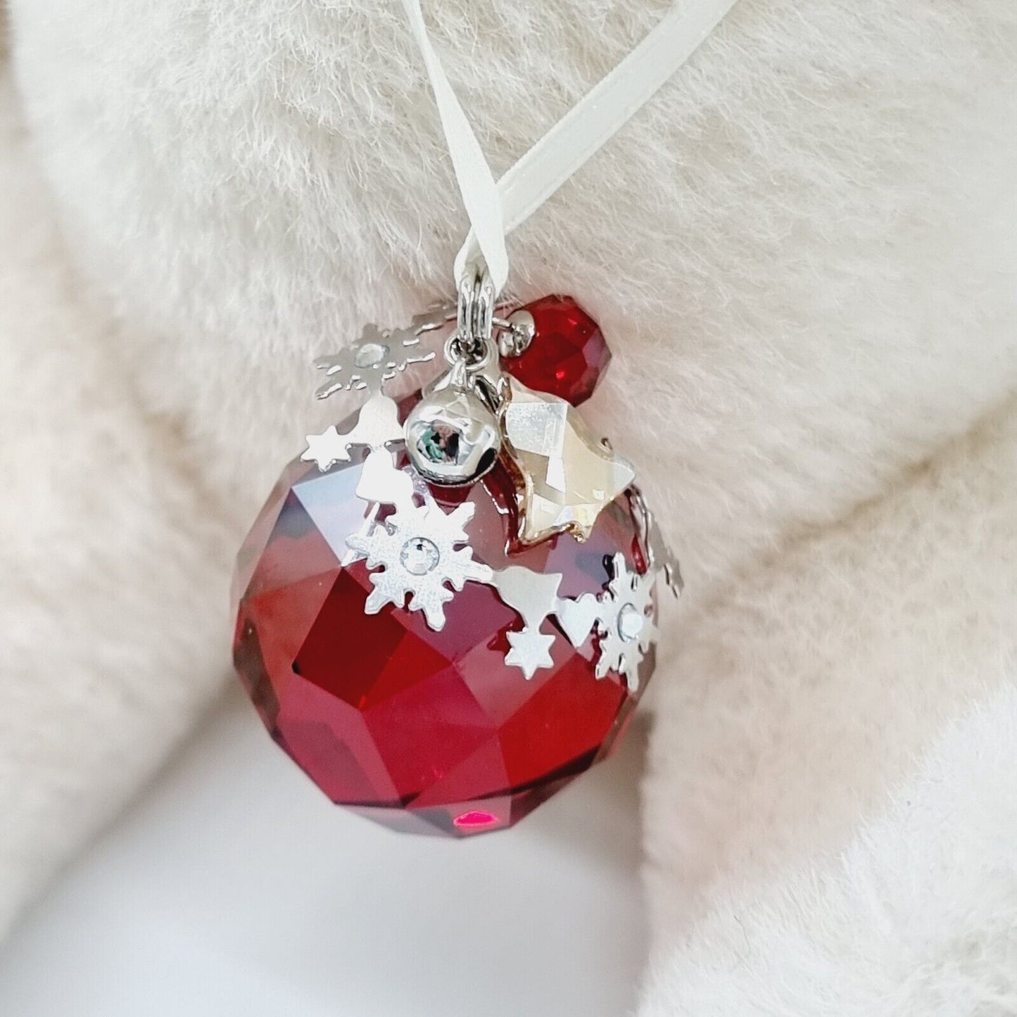 Nr. 19! Steiff 682650 Berry Teddybär Alpaca Swarovski weiß 30 cm