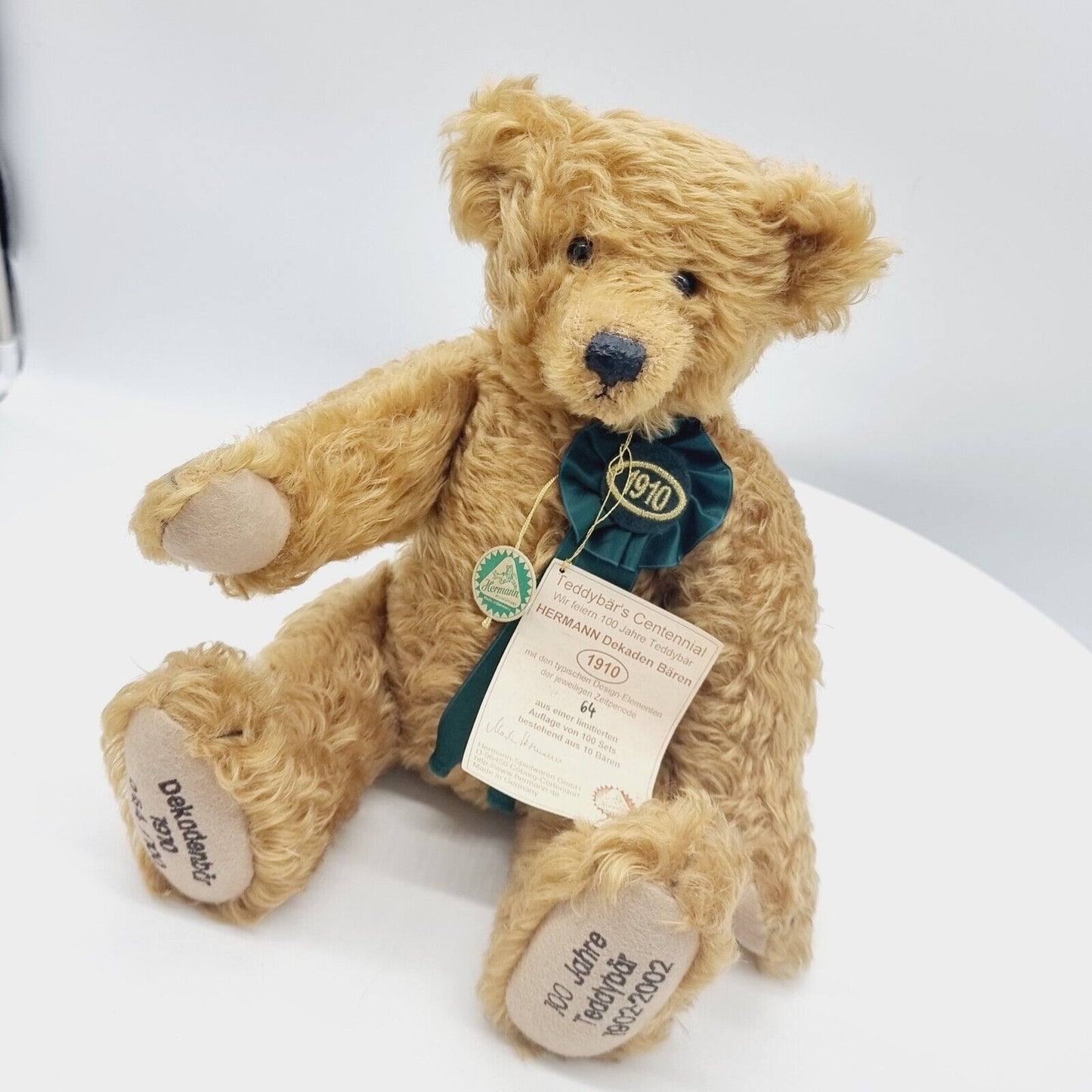 Hermann Set 3 Teddybären Dekadenbär 1910 + 1970 + 1990 limitiert