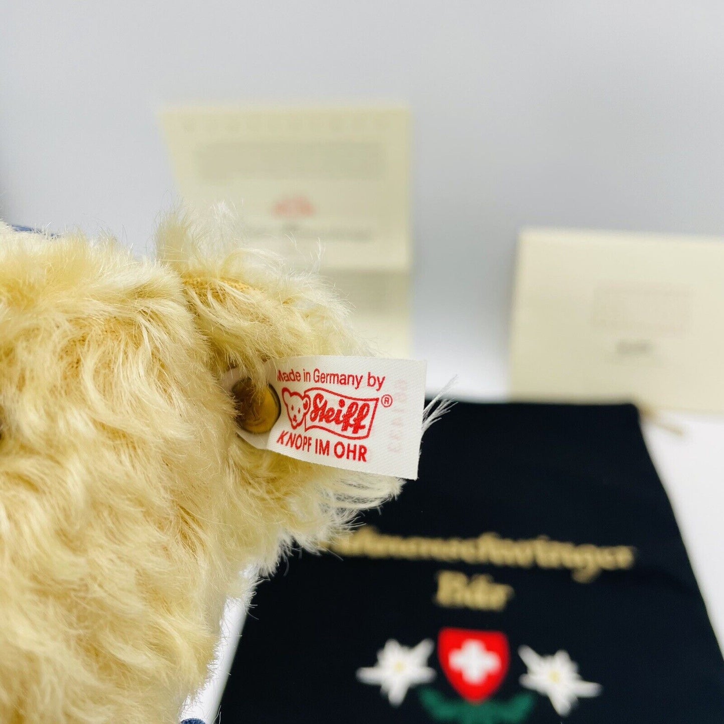 Steiff Teddybär Fahnenschwinger 661433 limitiert 1500 31cm Mohair, Nr. 10