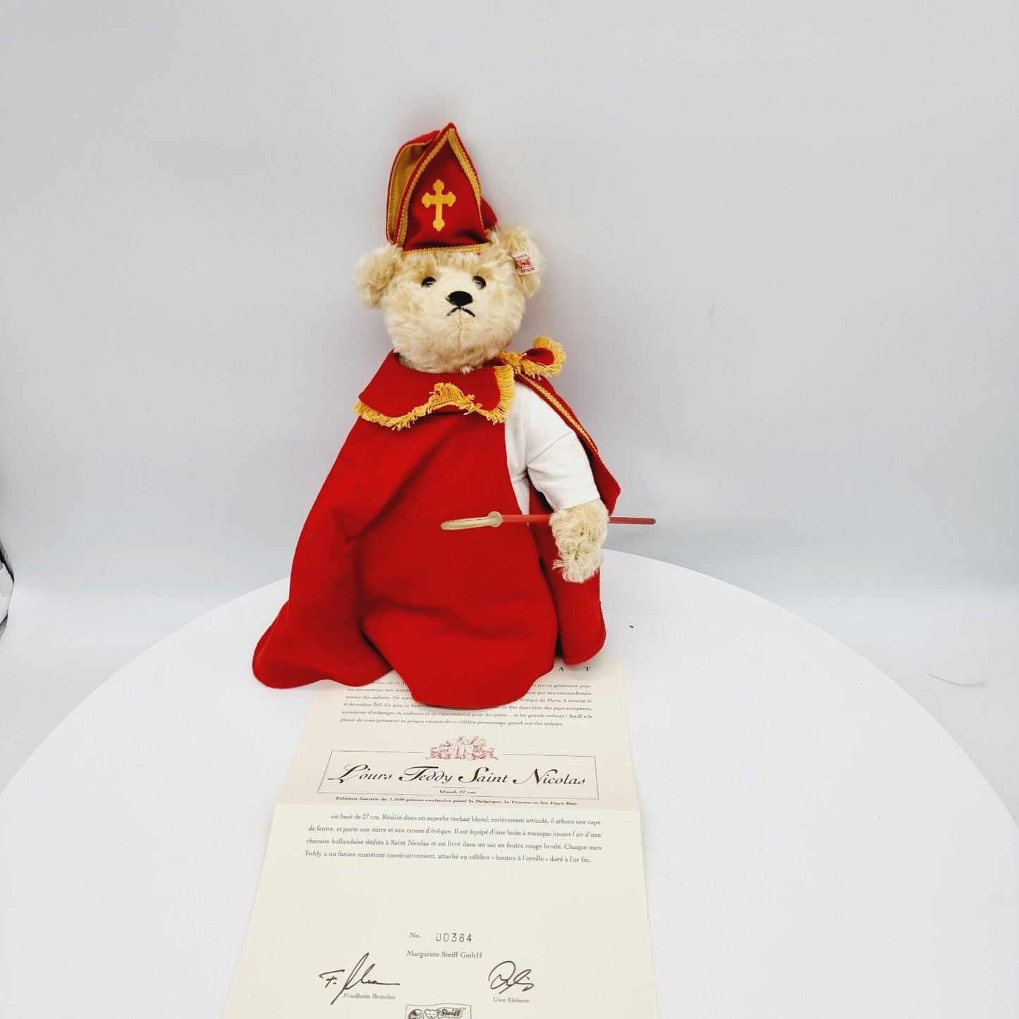 Steiff 661068 Teddybär Saint Nicolaus limitiert 1500 exklusiv Belgien