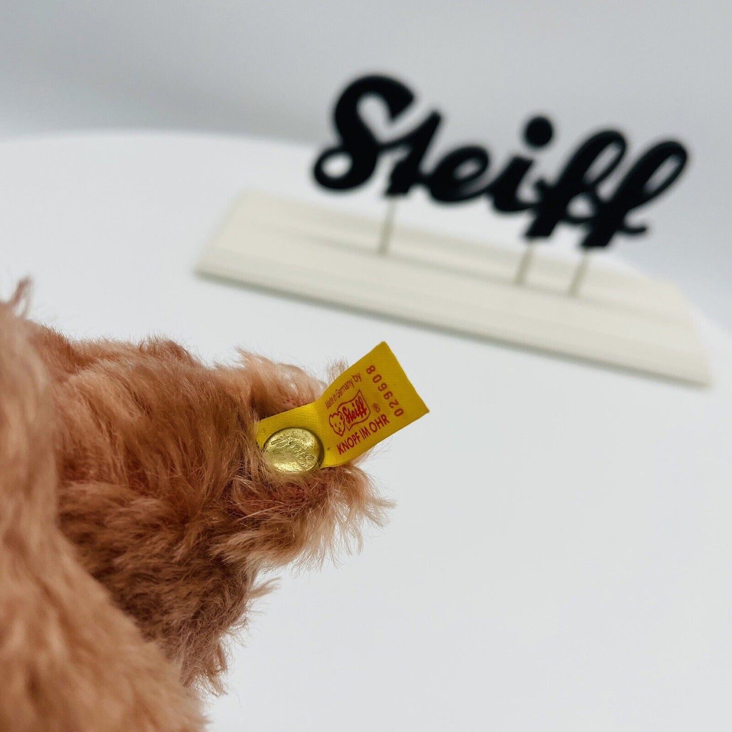Steiff Teddybär Historische Miniatur mit Kompass 029608 16cm Mohair