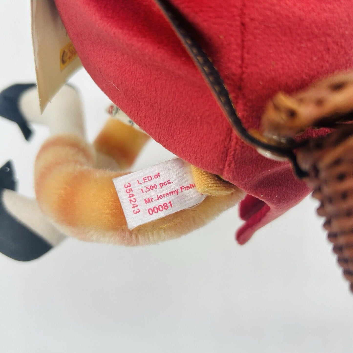 Steiff 354243 Beatrix Potter Mr. Jeremy Fisher limitiert 1500 aus 2003 18 cm