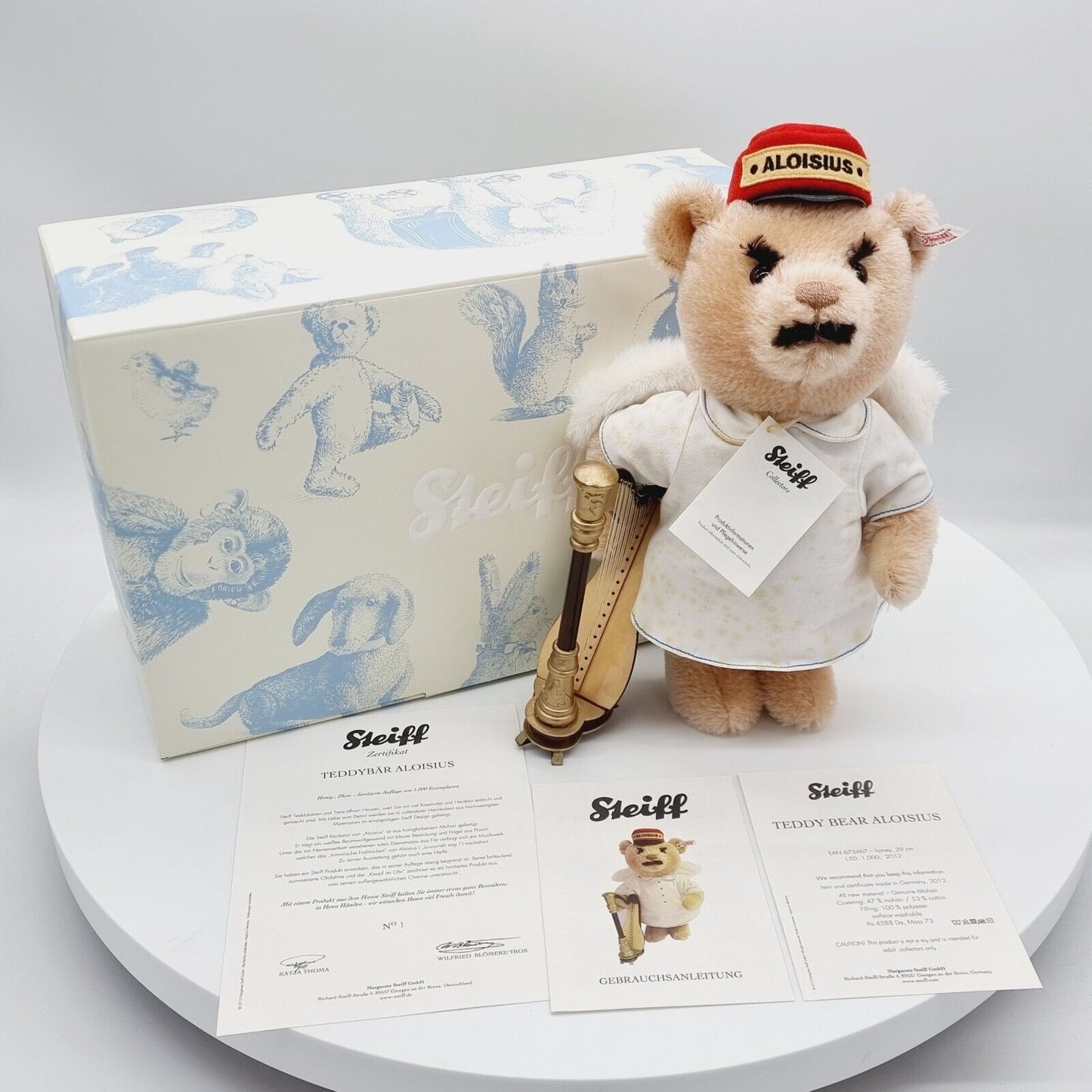 Nr. 1! - Steiff Teddybär Aloisius 673467 honig 29 cm limitiert Jahr 2012 OVP