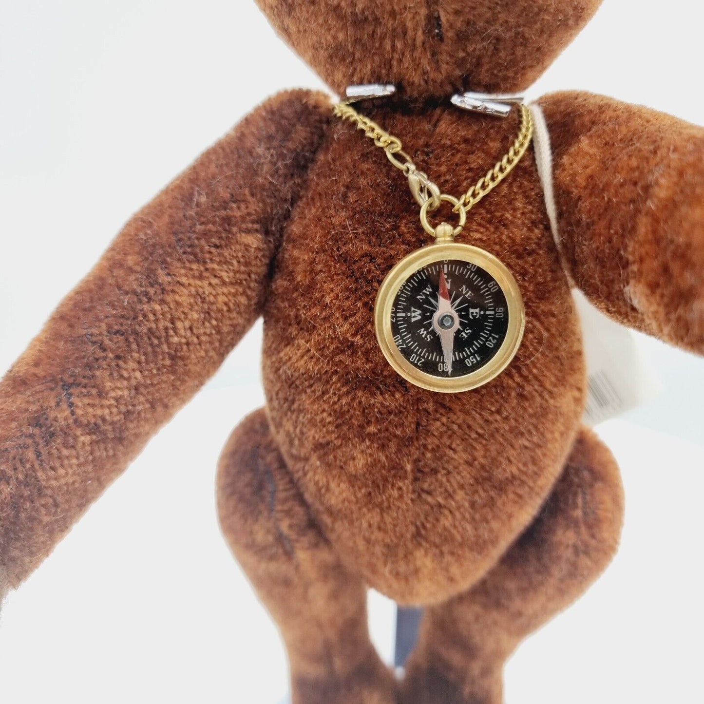 Steiff 035166 Teddybär Nando 30 cm Mohair rotbraun 2013 mit Kompass