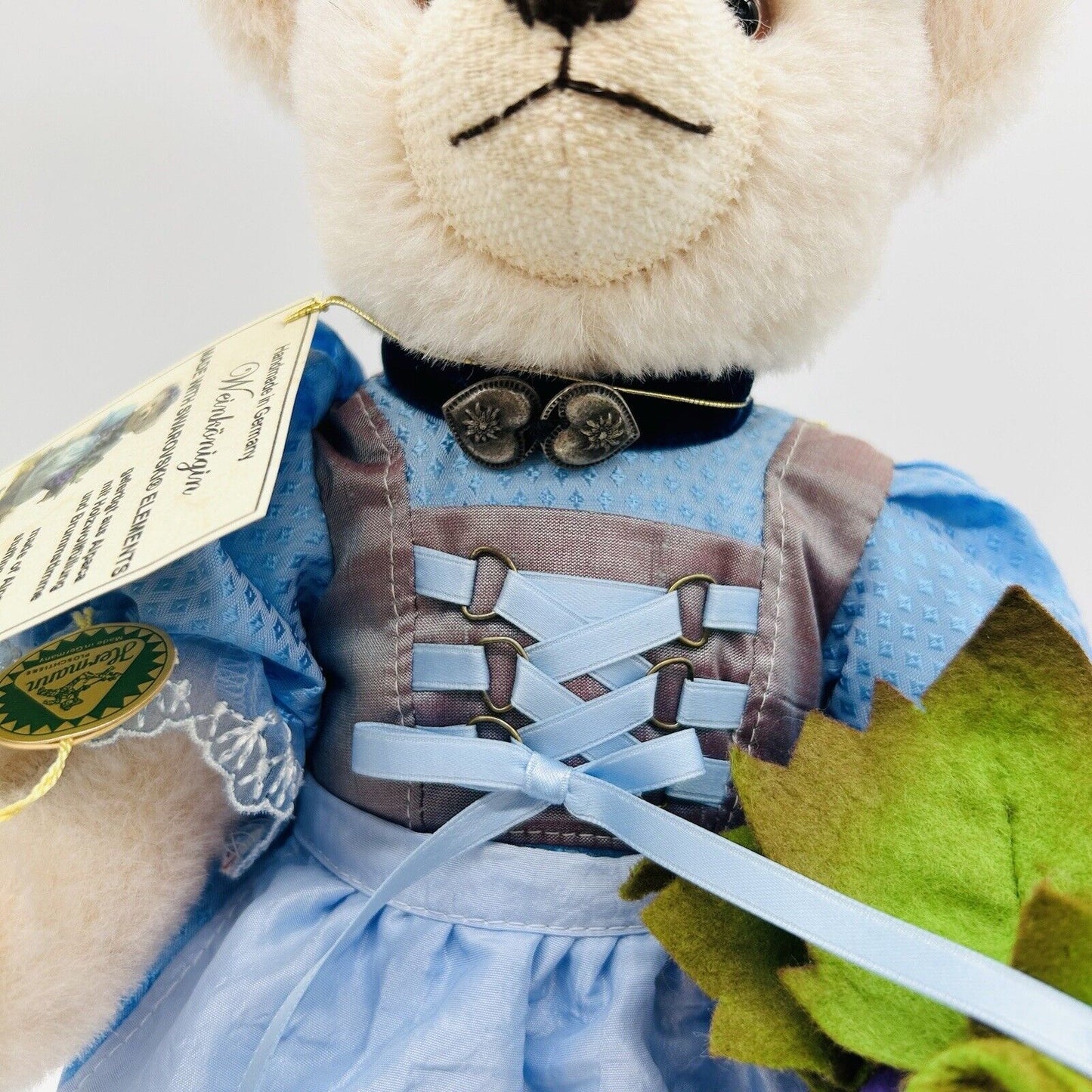 Hermann Coburg Teddybär Weinkönigin limitiert 25 36 cm Mohair