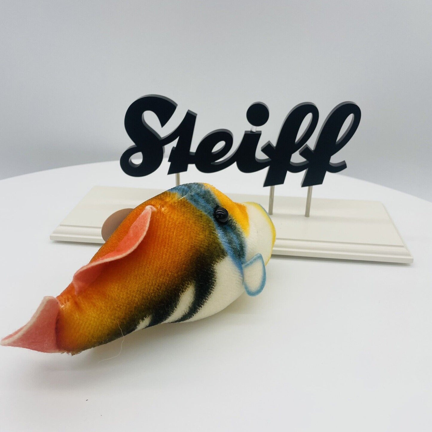 Steiff Orsi Drückerfisch 121876 neuwertig mit Brustschild 20cm neuwertig