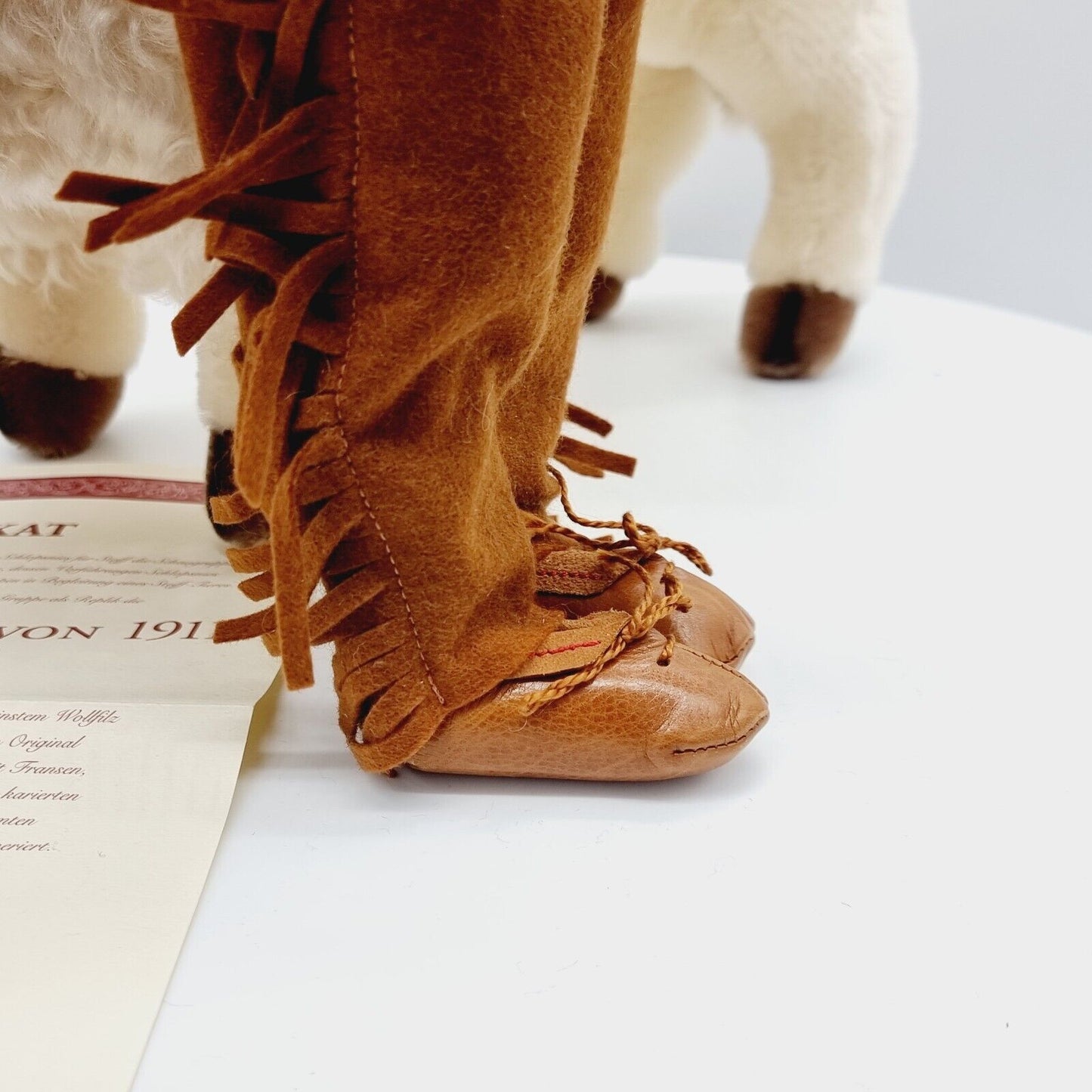 Steiff Filzpuppe Indianer mit Büffel 45 cm aus 1998 limitiert auf 750 411762