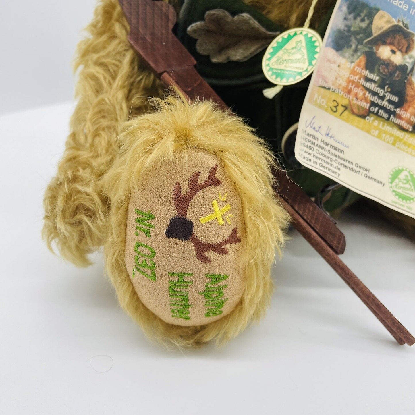 Hermann Coburg Teddybär Alpine Hunter Alpenjäger limitiert 100 aus 2009 38cm
