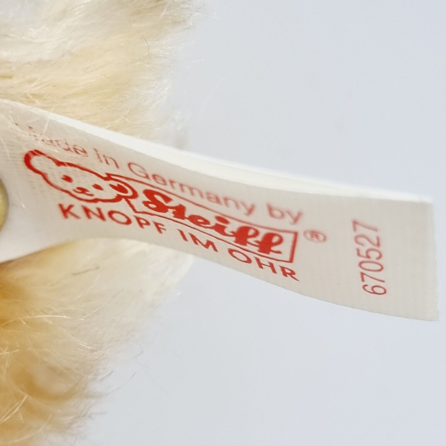 670527 Steiff Teddybär Eventbär 2000 22 cm blond mit Schärpe