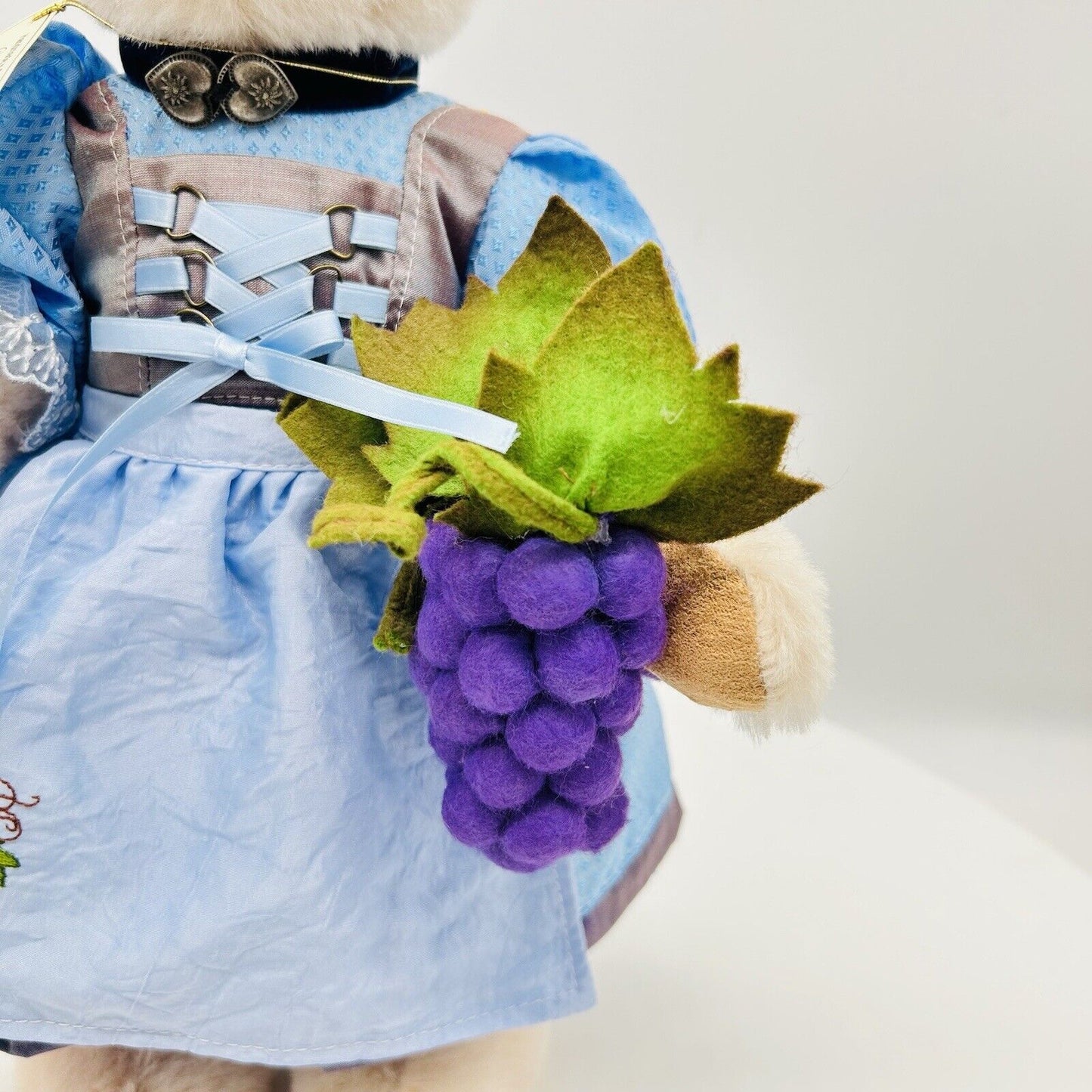 Hermann Coburg Teddybär Weinkönigin limitiert 25 36 cm Mohair