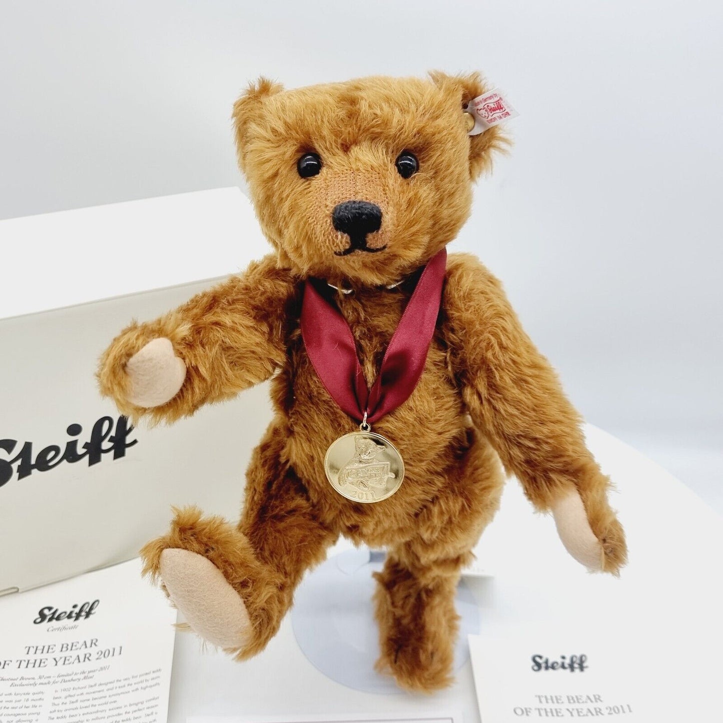 Steiff Danbury Mint 663383 Teddybär Year Bear 2011 limitiert 2011 30cm Mohair