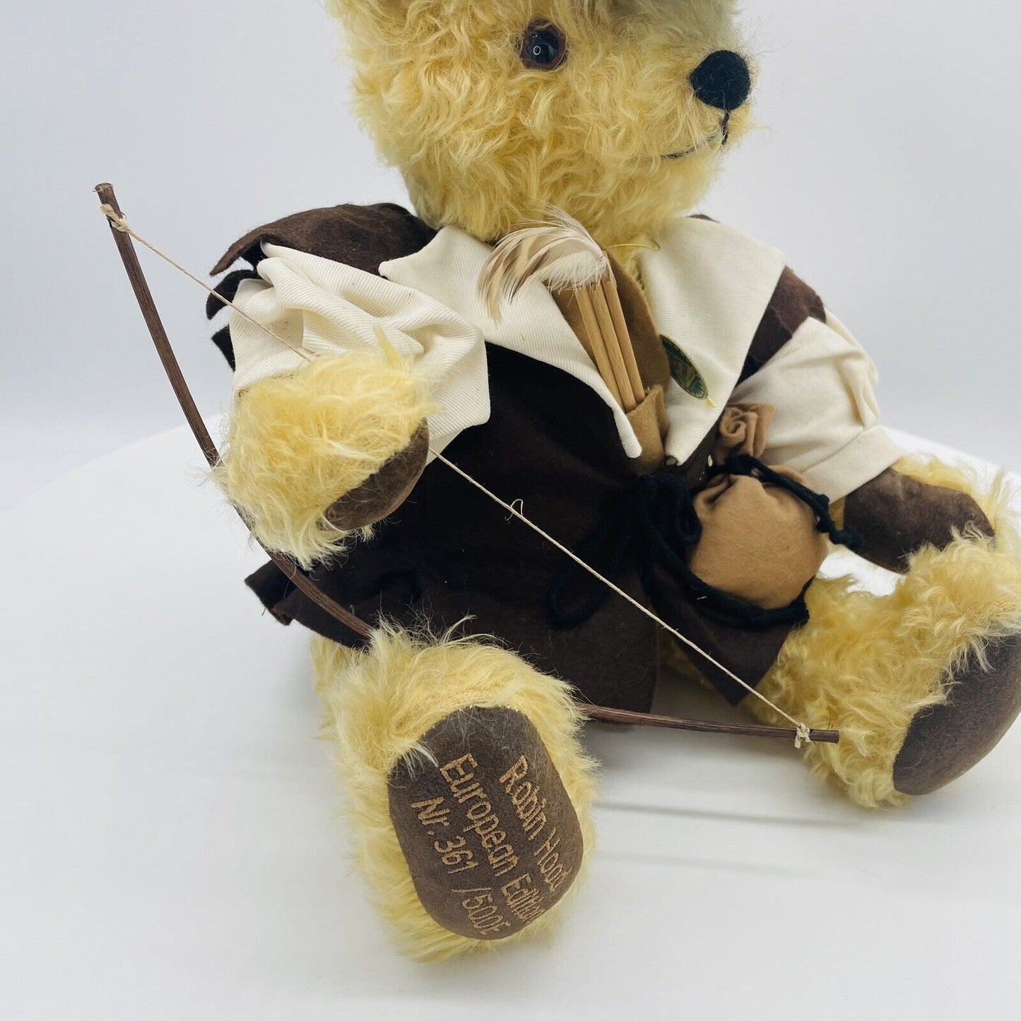 Hermann Coburg Teddybär Robin Hood limitiert 500 Europa Edition Mohair