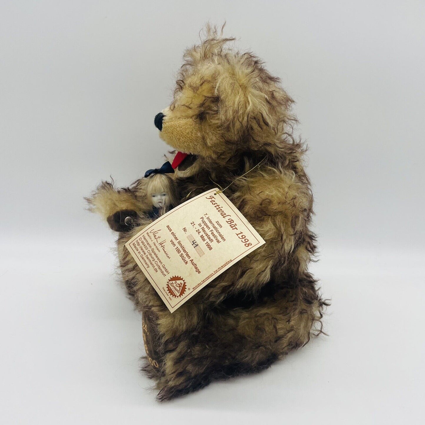 Hermann Coburg Festival Teddybär 1998 7. Puppenfestival limitiert auf 100