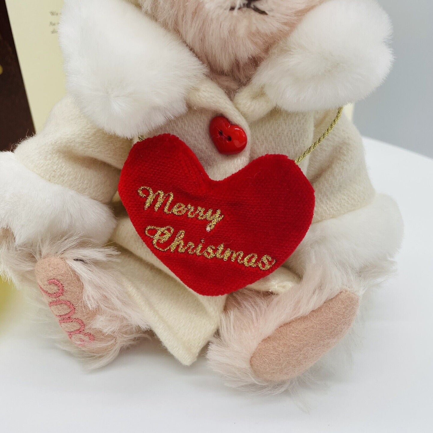 Steiff Teddybär Little Santa 2003 675843 limitiert 2000 aus 2003 20cm Mohair