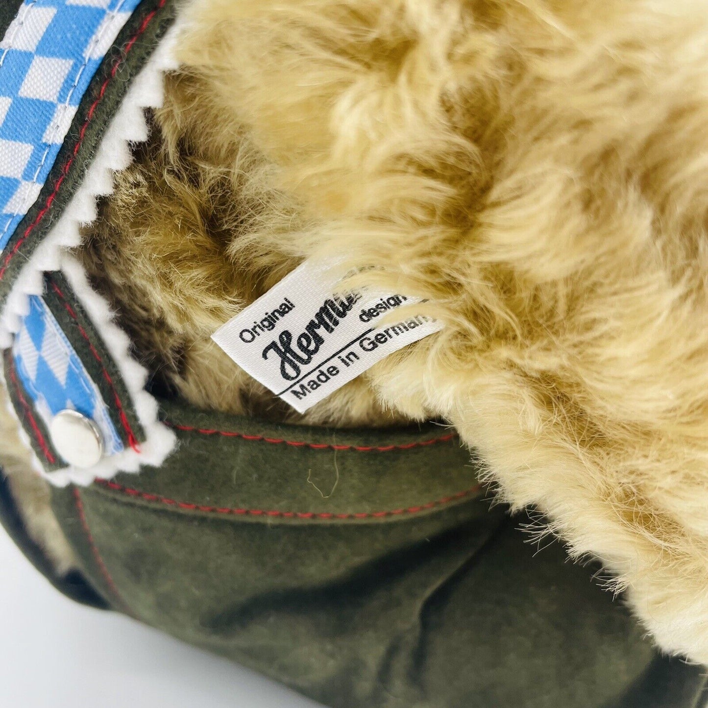 Hermann Coburg Teddybär Oktoberfest 2002 mit Fahne limitiert 250 Mohair