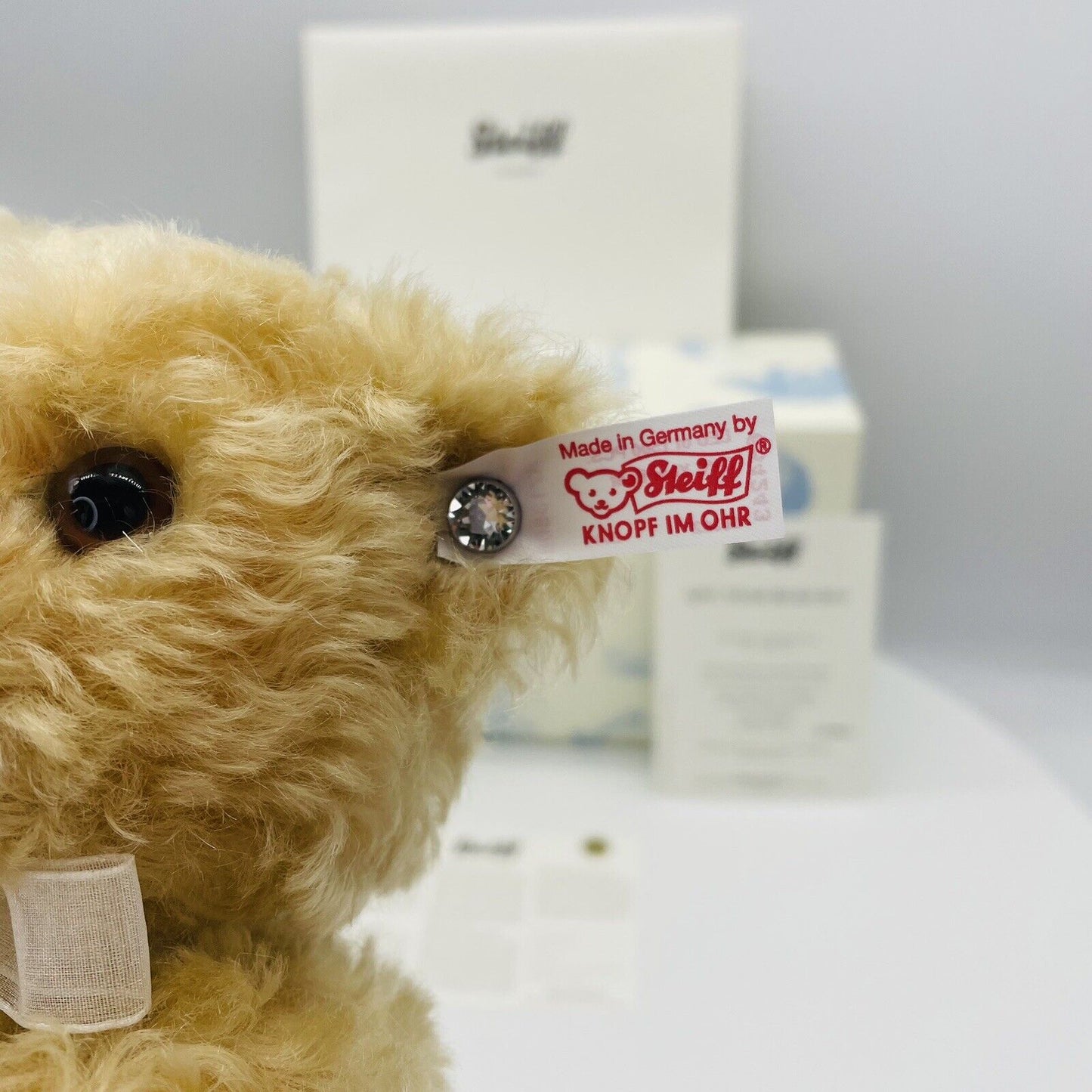 Steiff QVC Teddybär 2014 664243 limitiert 1500 aus 2014 27cm Mohair