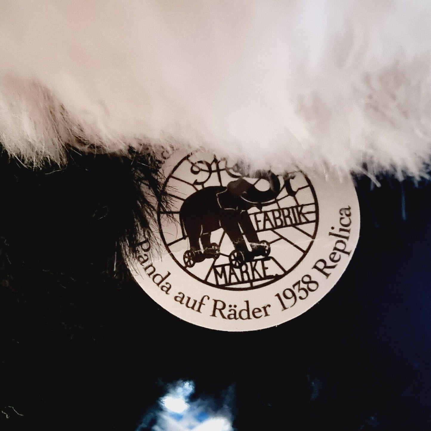 Steiff 400452 Teddybär Panda Pandabär auf Rädern Mohair 50 cm limitiert 1000