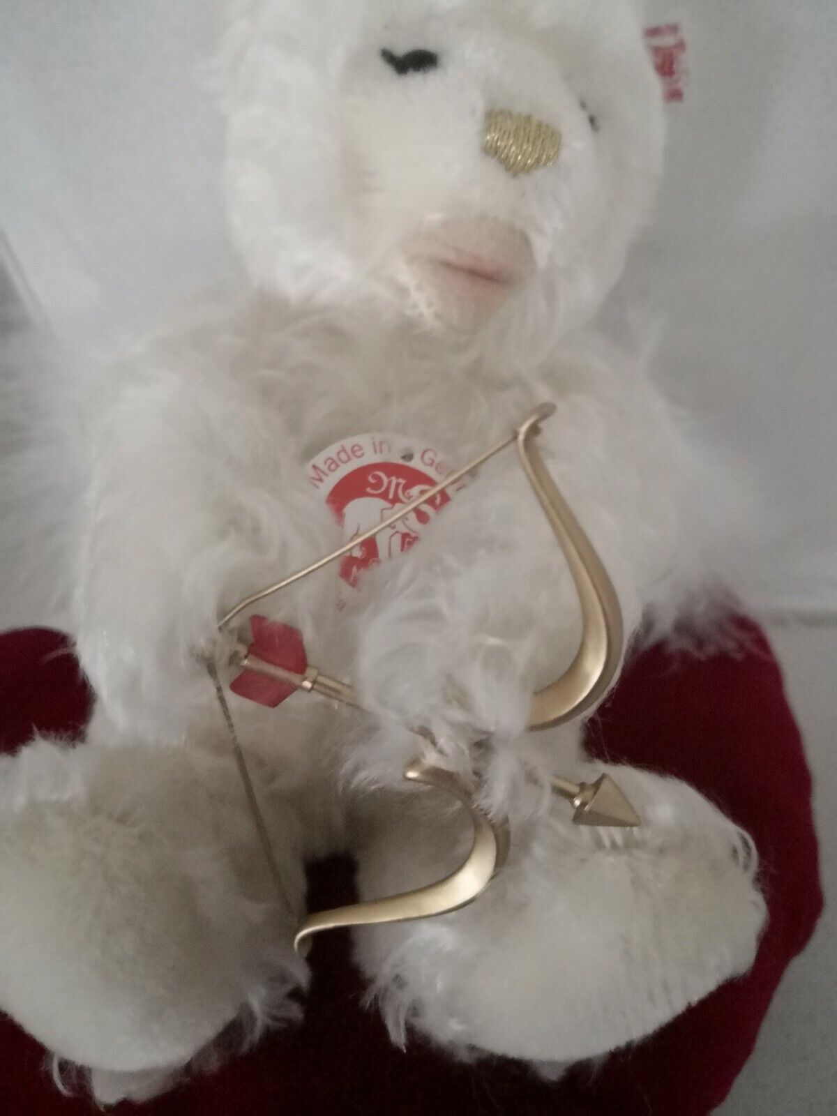 Steiff Teddybär Amor auf Kissen 672187 limitierte Auflage