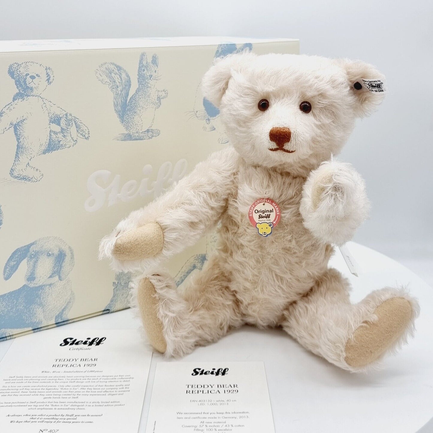 Steiff 403312 Teddybär 1929 Replica limitiert 1000 aus 2014 40 cm