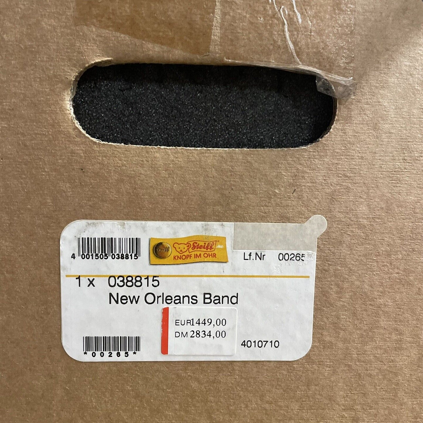 Steiff New Orleans Band 038815 limitiert auf 1000 Stk. 2001