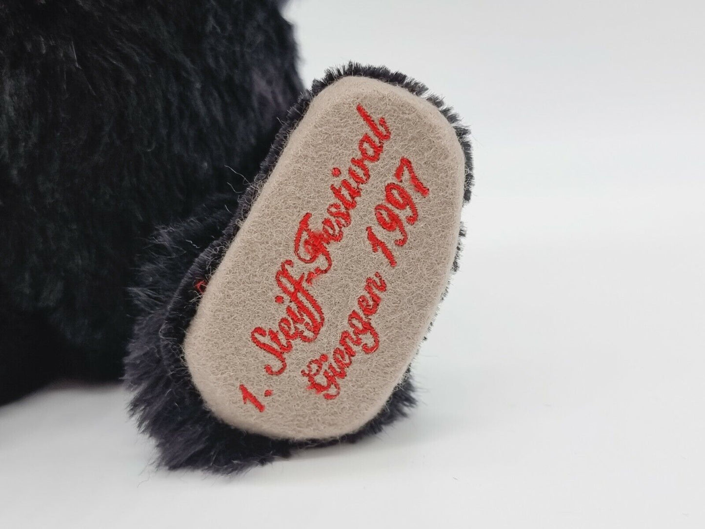 Nummer 00001 - Steiff Teddybär Baby Blackey 28cm 655333 Zertifikat Festival 1997