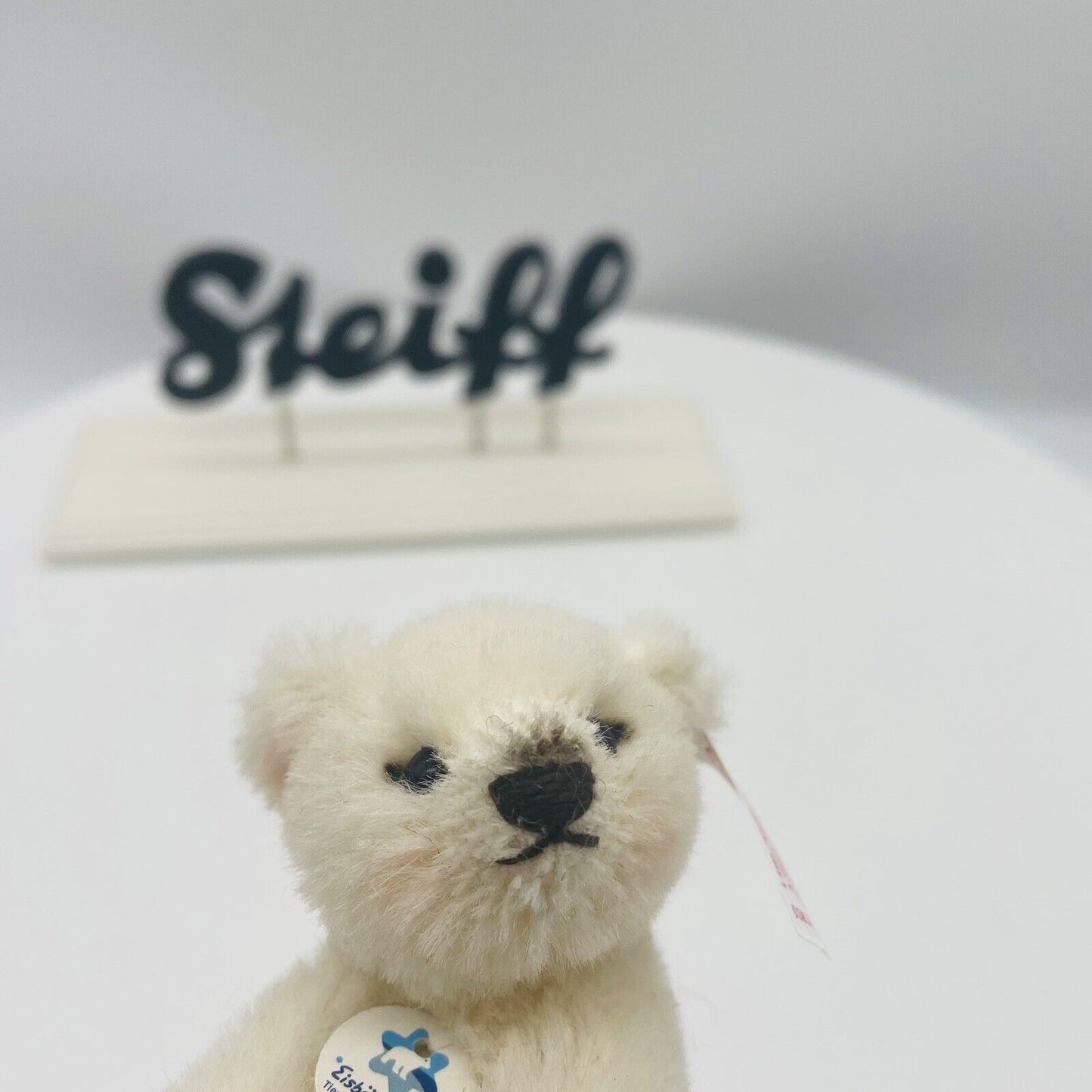 Steiff Eisbär Flocke Ornament 036309 limitiert 3000 aus 2008 8cm Alpaca