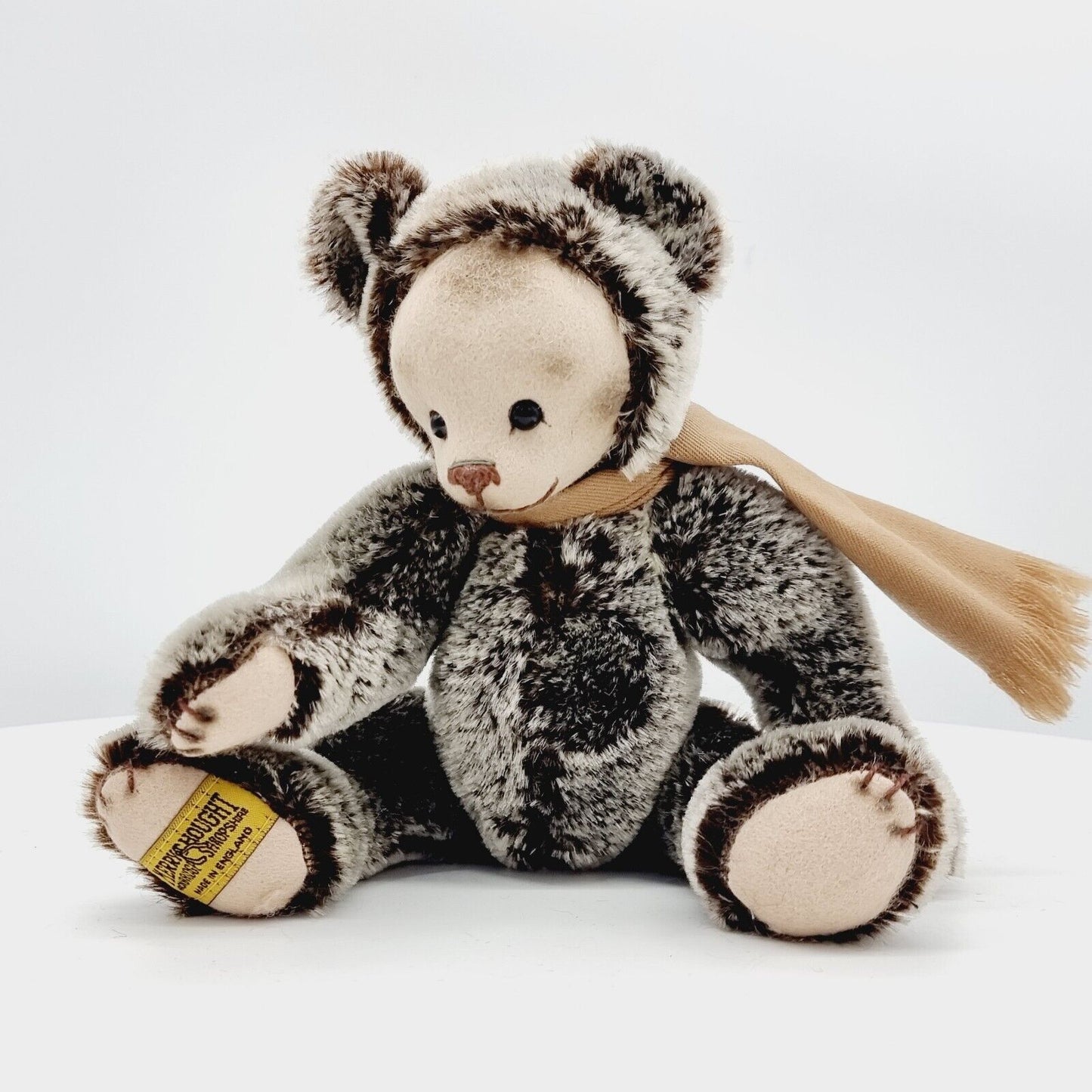 Merrythought Teddybär Pippin Geformter Gesichtsbär limitierte Auflage 312/1000