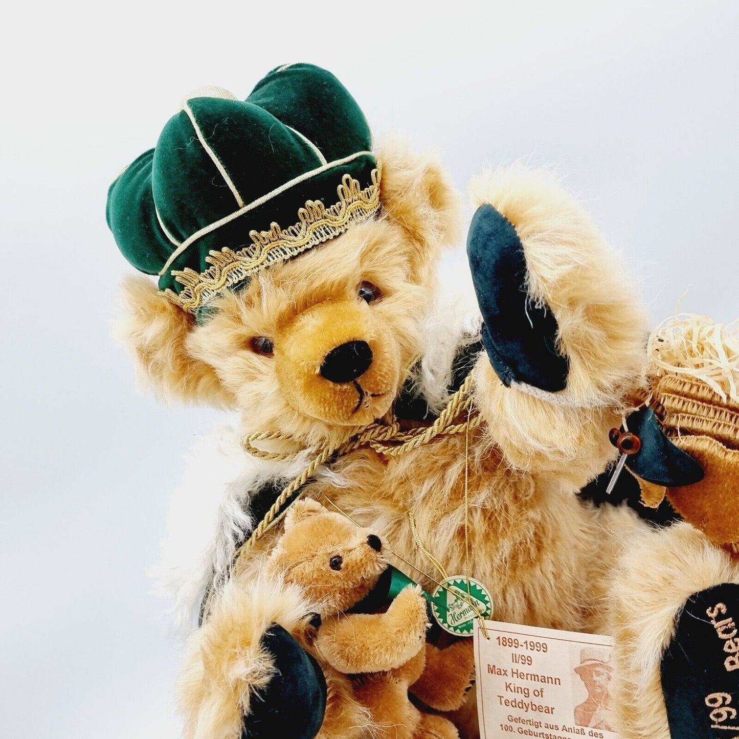 Hermann Coburg Teddybär Max Hermann König der Teddybären limitiert 1000 Mohair