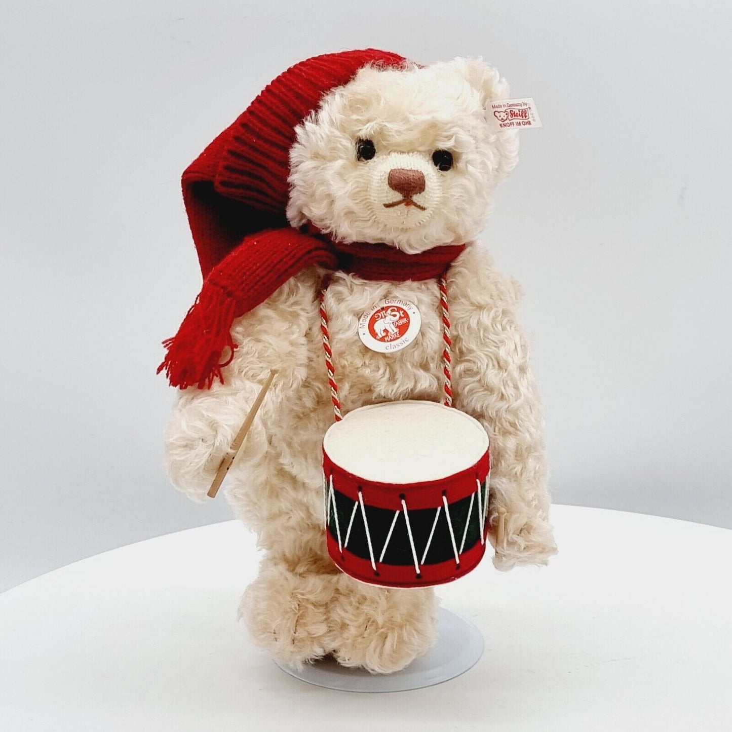 Steiff 037368 Teddybär Trommler limitiert 2007 aus 2007 30cm aus Mohair