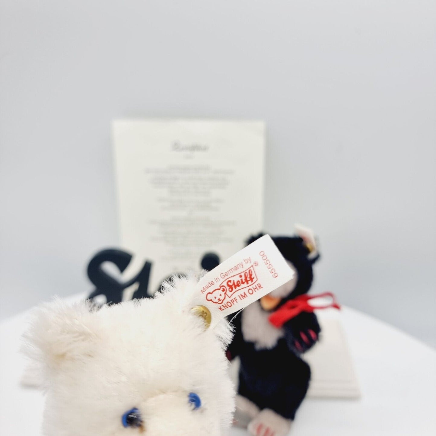 Steiff 655500 Little Blackey & Little Whitey 4. Steiff Festival Teddybären