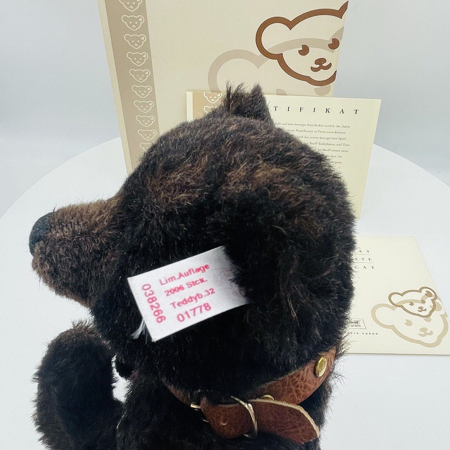 Steiff Teddybär mit Halsband 038266 limitiert 2006 aus 2006 32cm