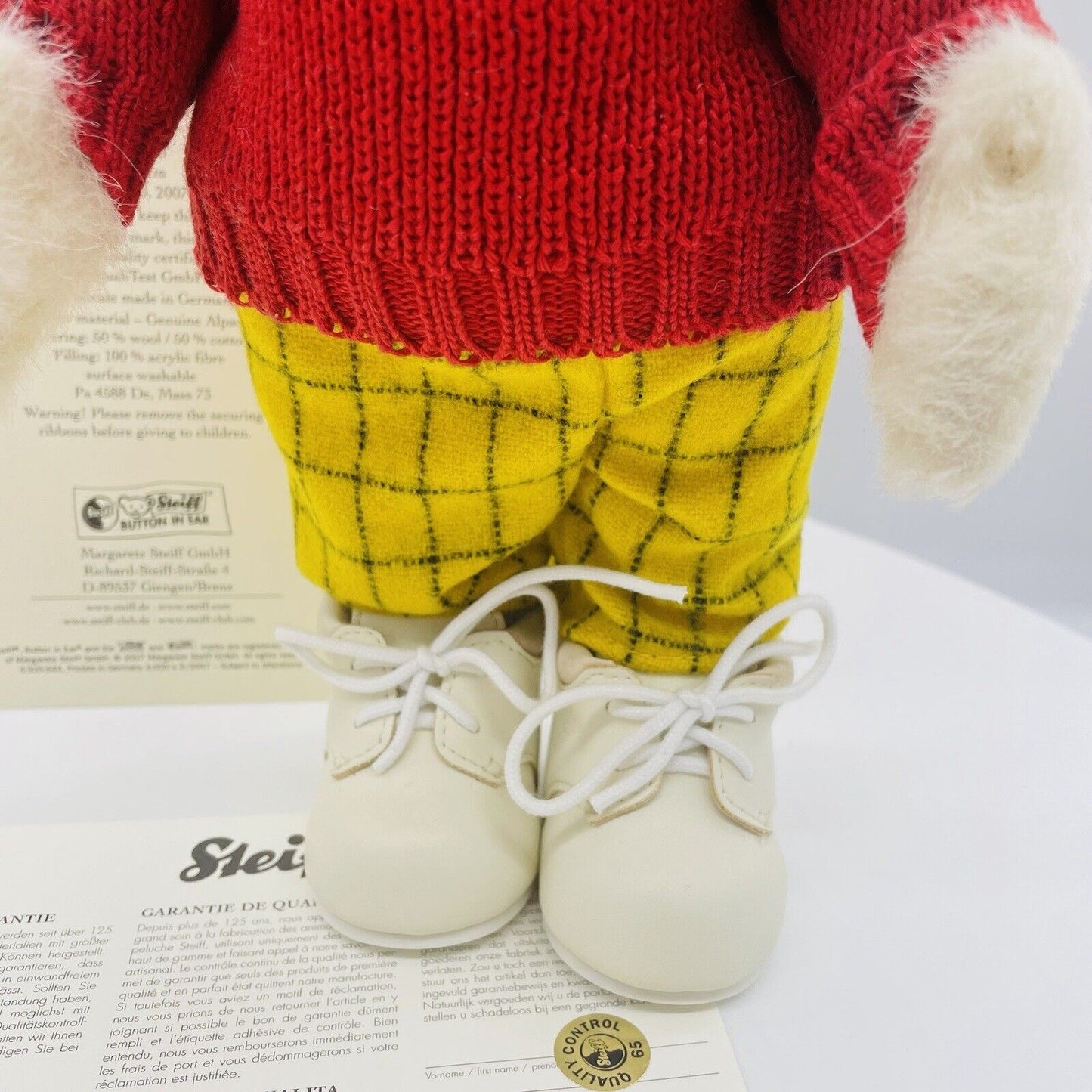 Steiff Teddybär Rupert 653568 limitiert 3000 aus 2007 Alpaca 28 cm