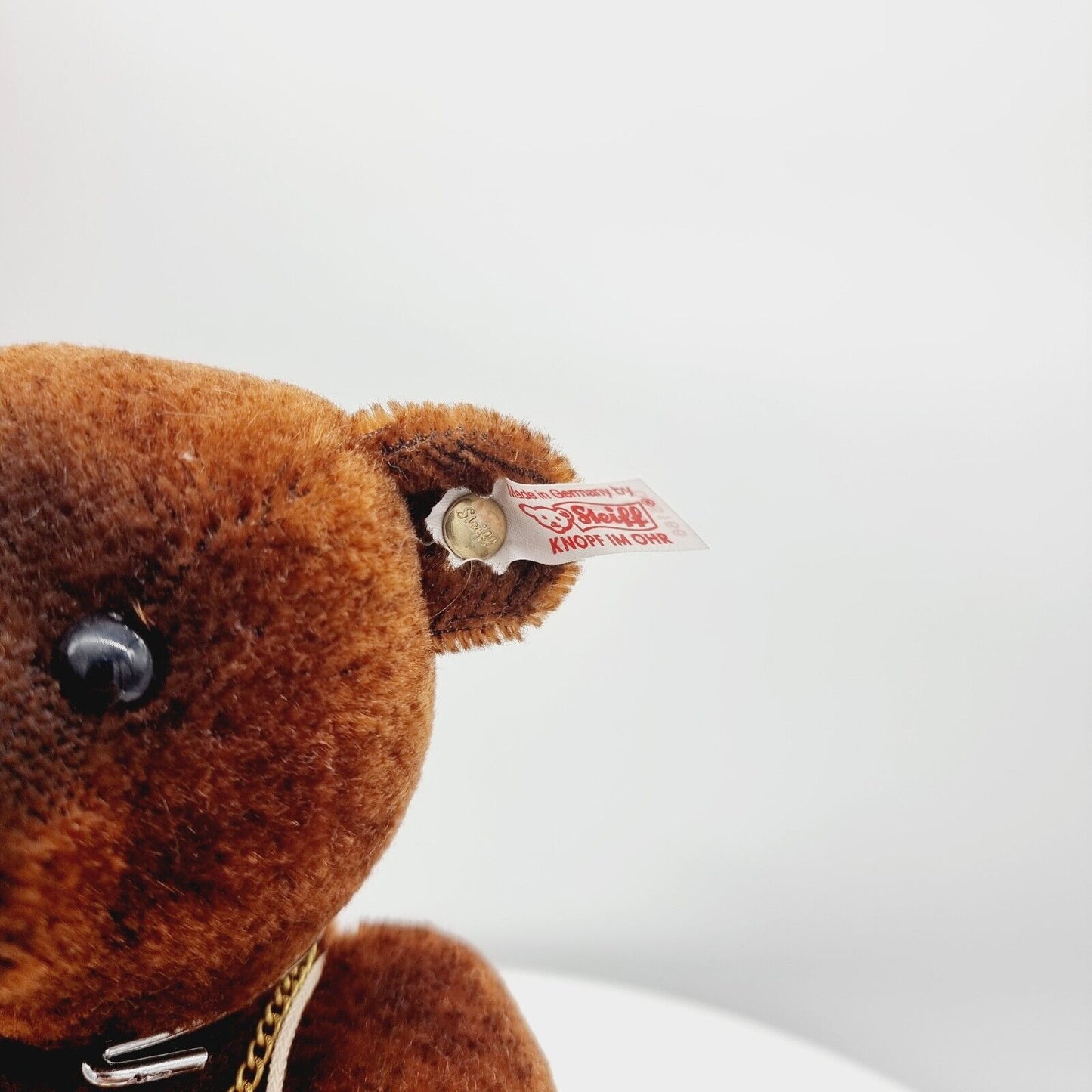 Steiff 035166 Teddybär Nando 30 cm Mohair rotbraun 2013 mit Kompass