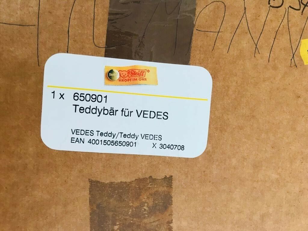 Steiff Tier 650901 Exklusiv Vedes Teddy Bär Blond 42 cm OVP limitierte Auflage