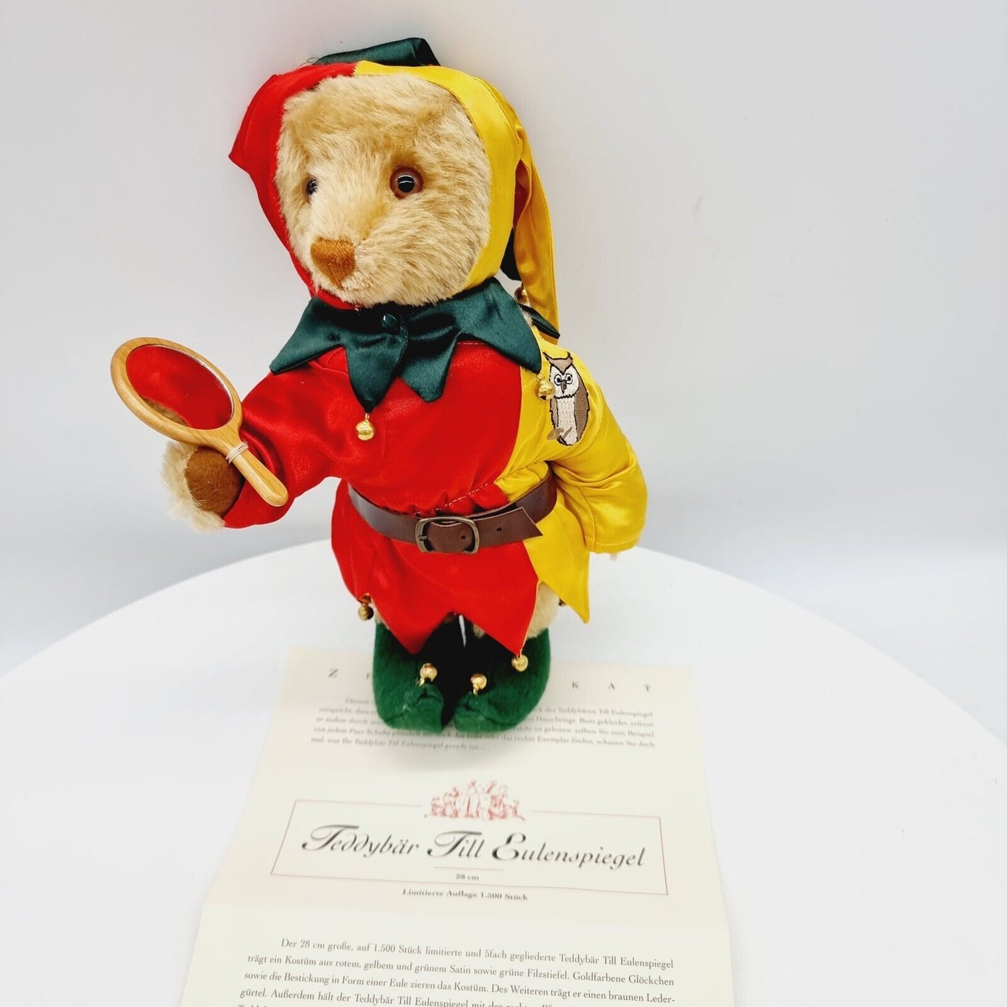 Steiff Harlekin Till Eulenspiegel 670626 limitiert 1500 28cm Mohair