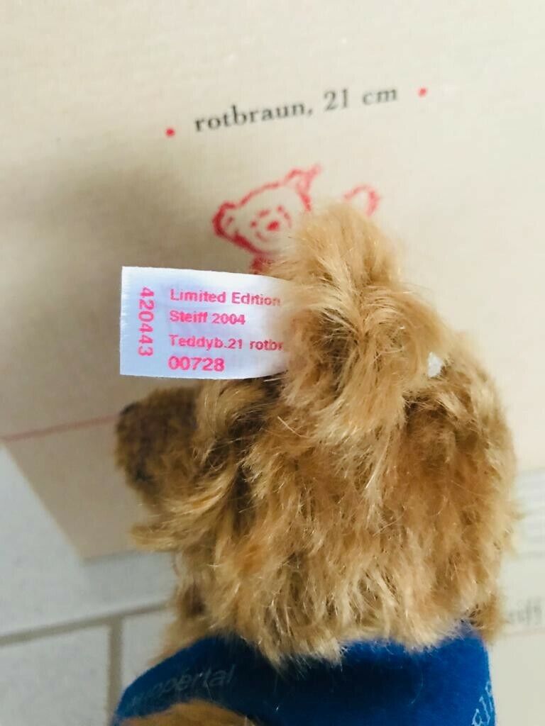 Steiff 420443 "Club Event Teddybär" limitierte Auflage Sammler OVP Zertifikat