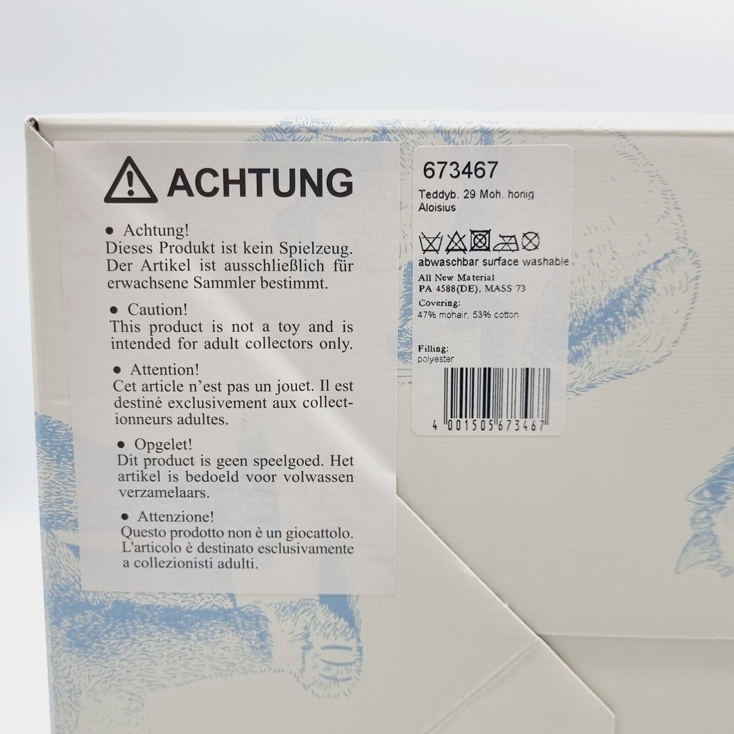 Nr. 1! - Steiff Teddybär Aloisius 673467 honig 29 cm limitiert Jahr 2012 OVP