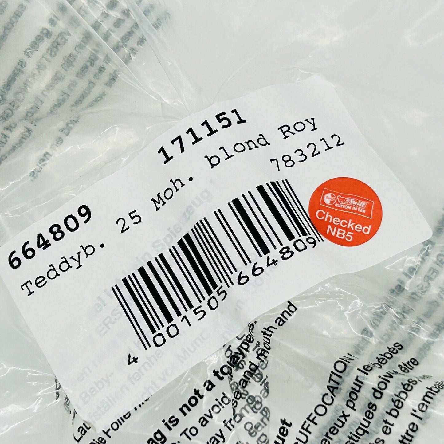 Steiff 664809 Teddybär Royal Baby Charlotte limitiert bis Ende 2015 25 cm