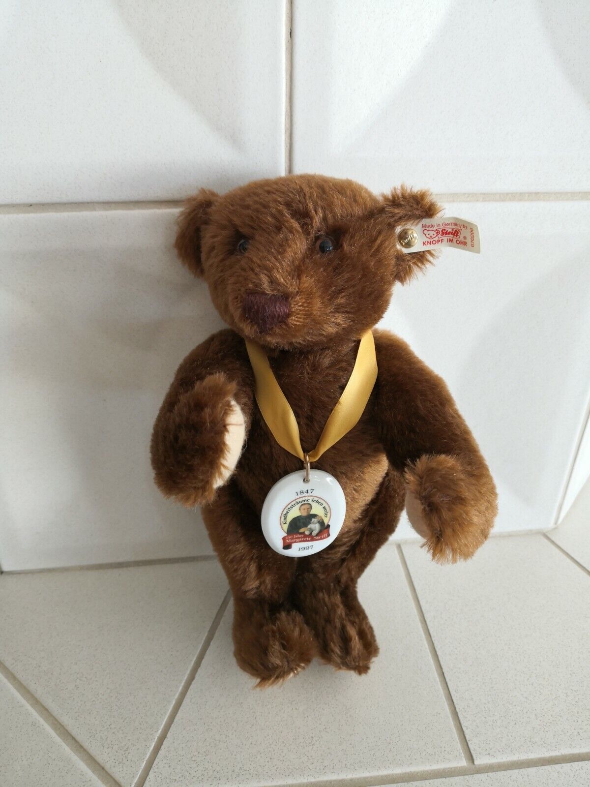 Steiff Geburtstagsteddy 670206 Teddy, 150 Jahre Margarete Steiff, limitiert