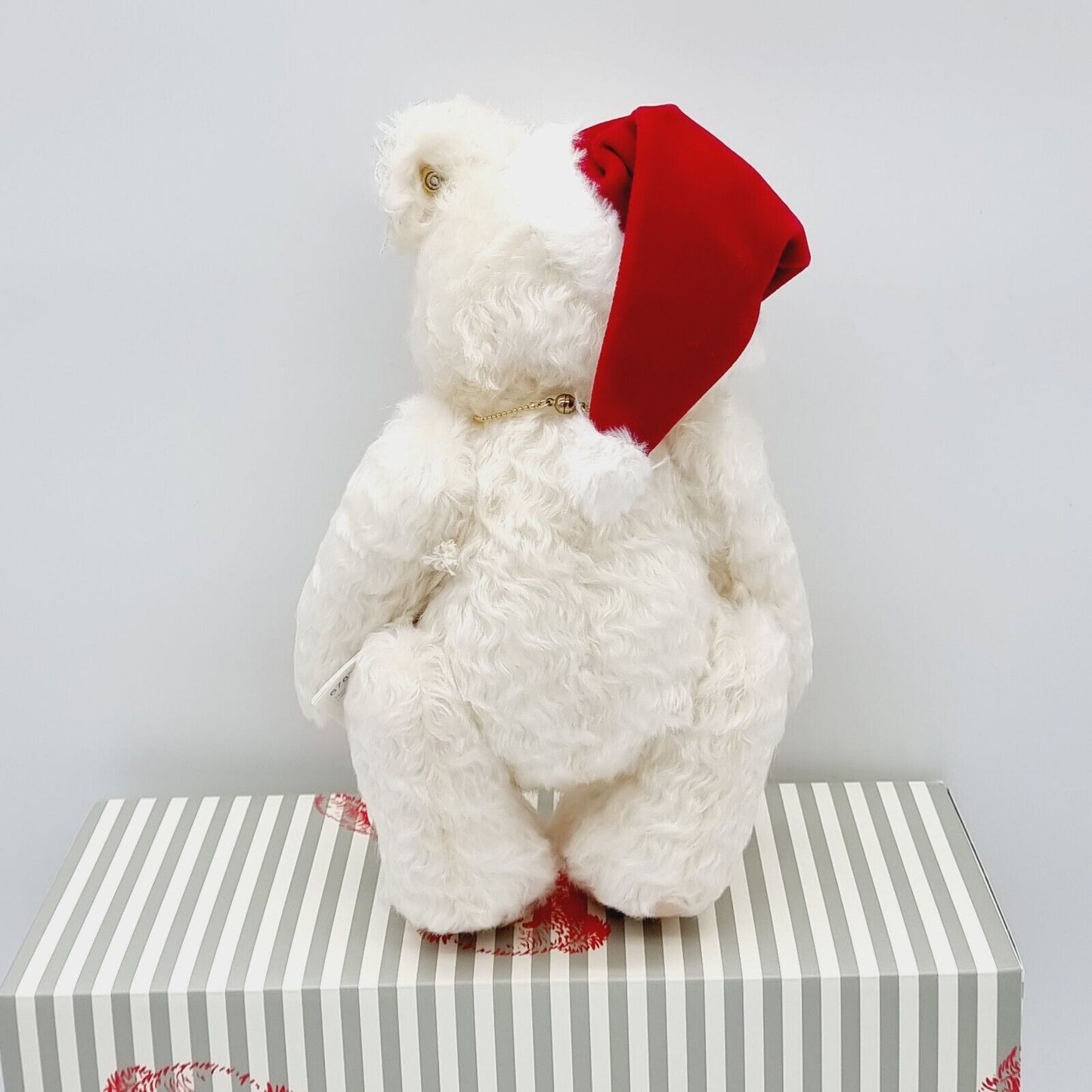 Steiff Teddybär Little Santa 2019 Crystal limitiert 1500 weiß 24 cm Mohair