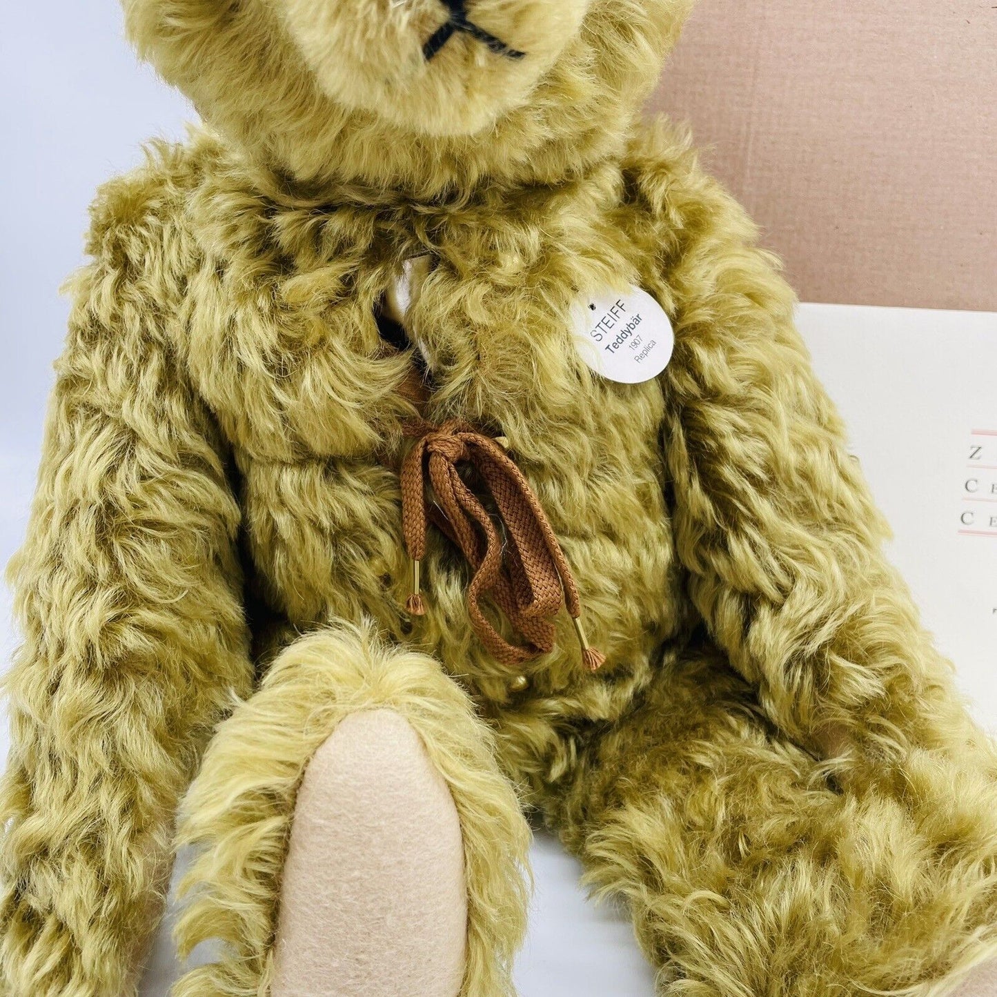 Steiff Teddybär mit Wärmflasche 406621 limitiert 3000 aus 2001 50cm Mohair