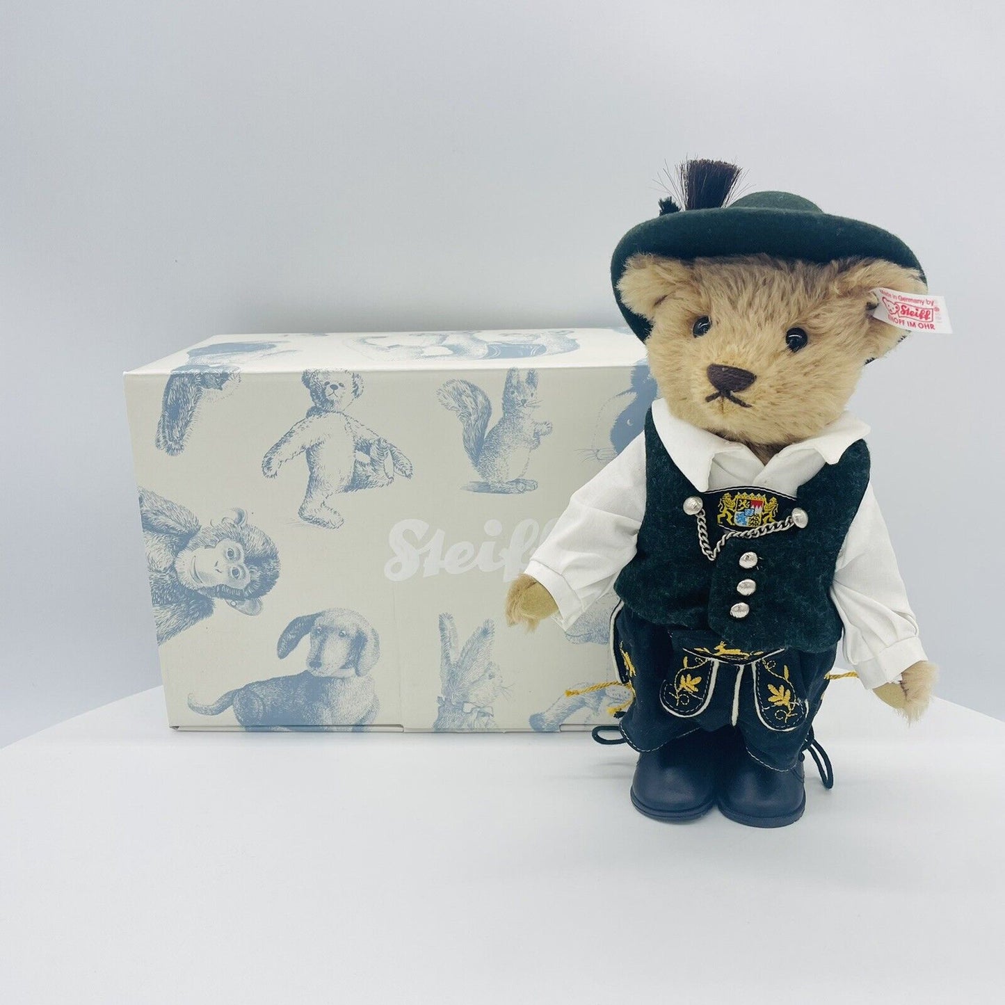 Steiff Teddybär Trachten Max 672491 limitiert 1500 23cm Mohair