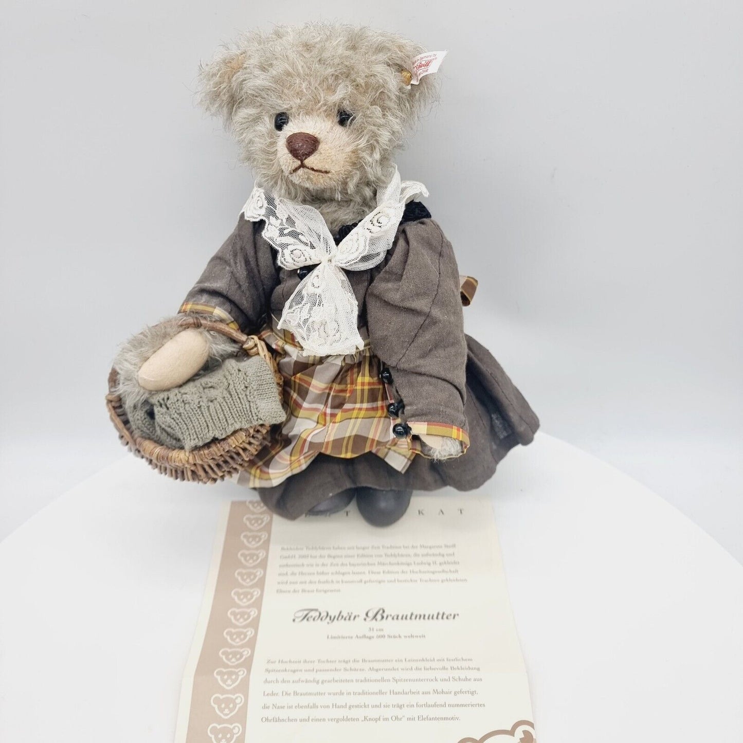 Steiff 038075 Brautmutter aus der Hochzeitsgesellschaft limitiert 500 31cm