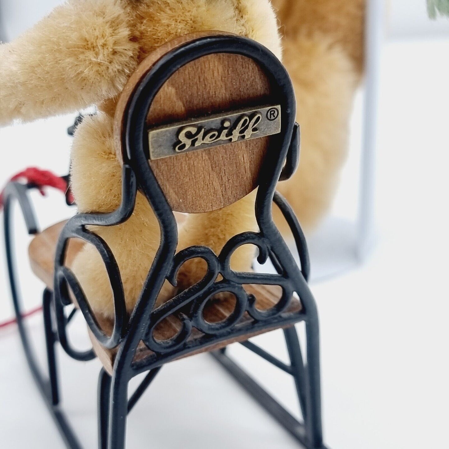 Steiff Weihnachtsschlitten Set 2002 037979 limitiert 3000 aus 2002 16cm