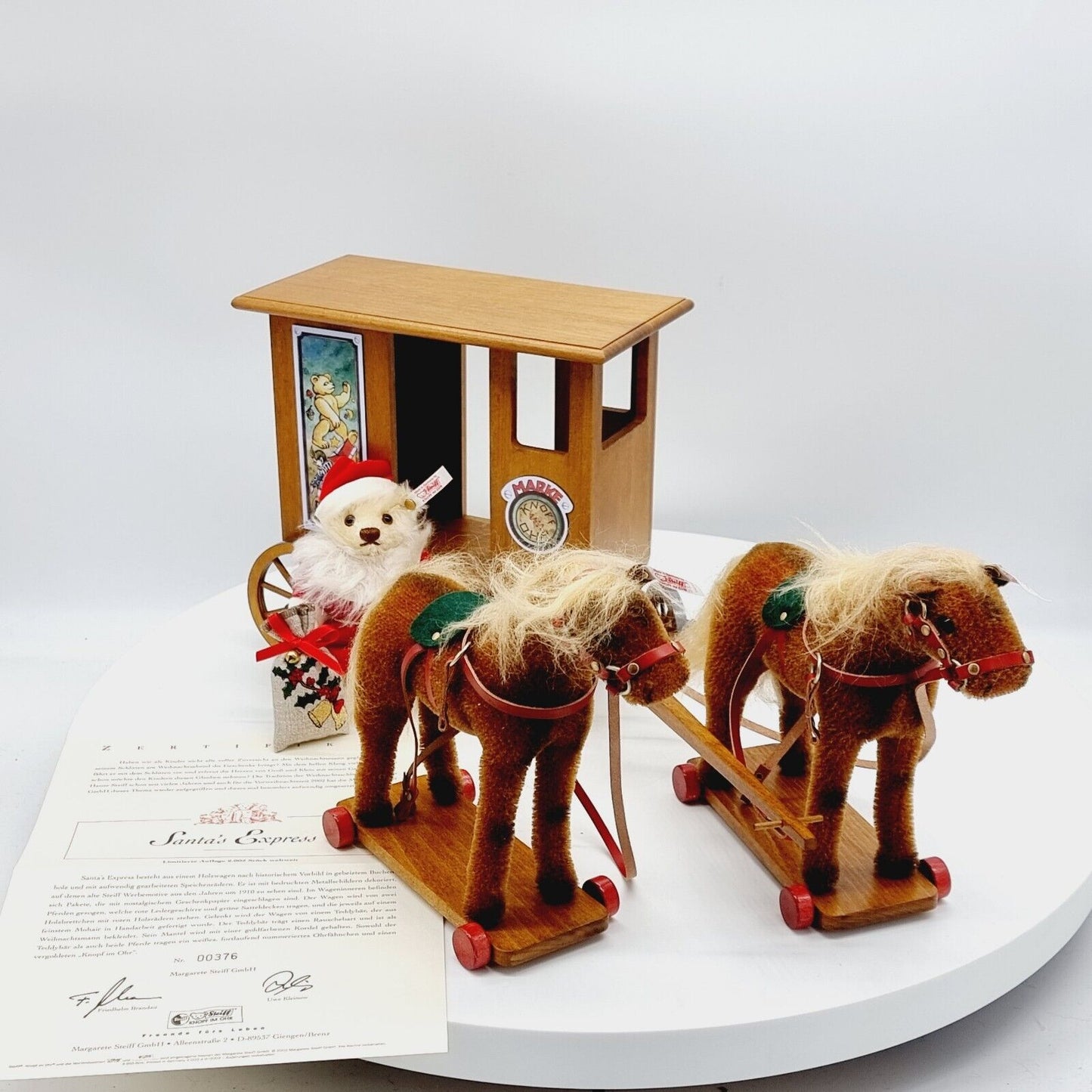 Steiff 037986 Santa's Express limitiert 2002 aus 2002 Mohair