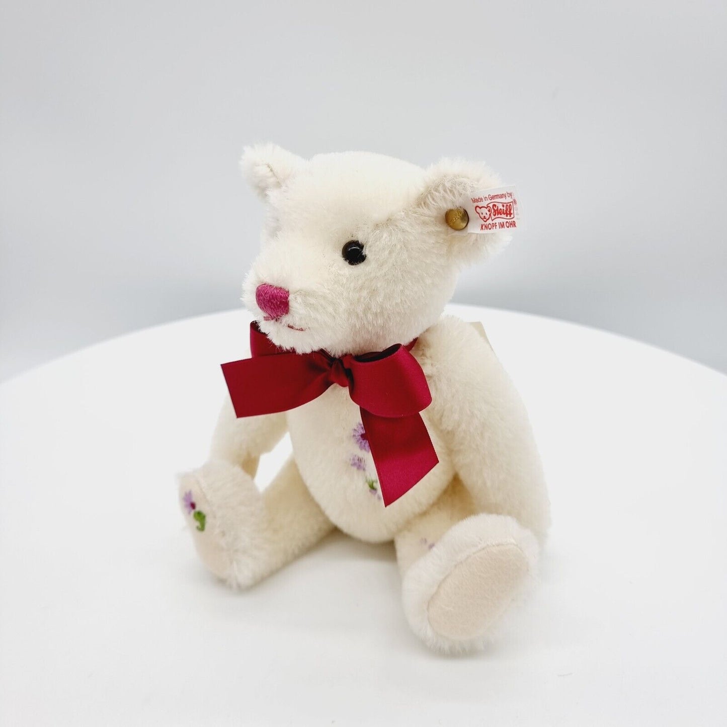Steiff Teddybär Sommer 2009 656941 limitiert 2009 26cm Mohair mit Blüten
