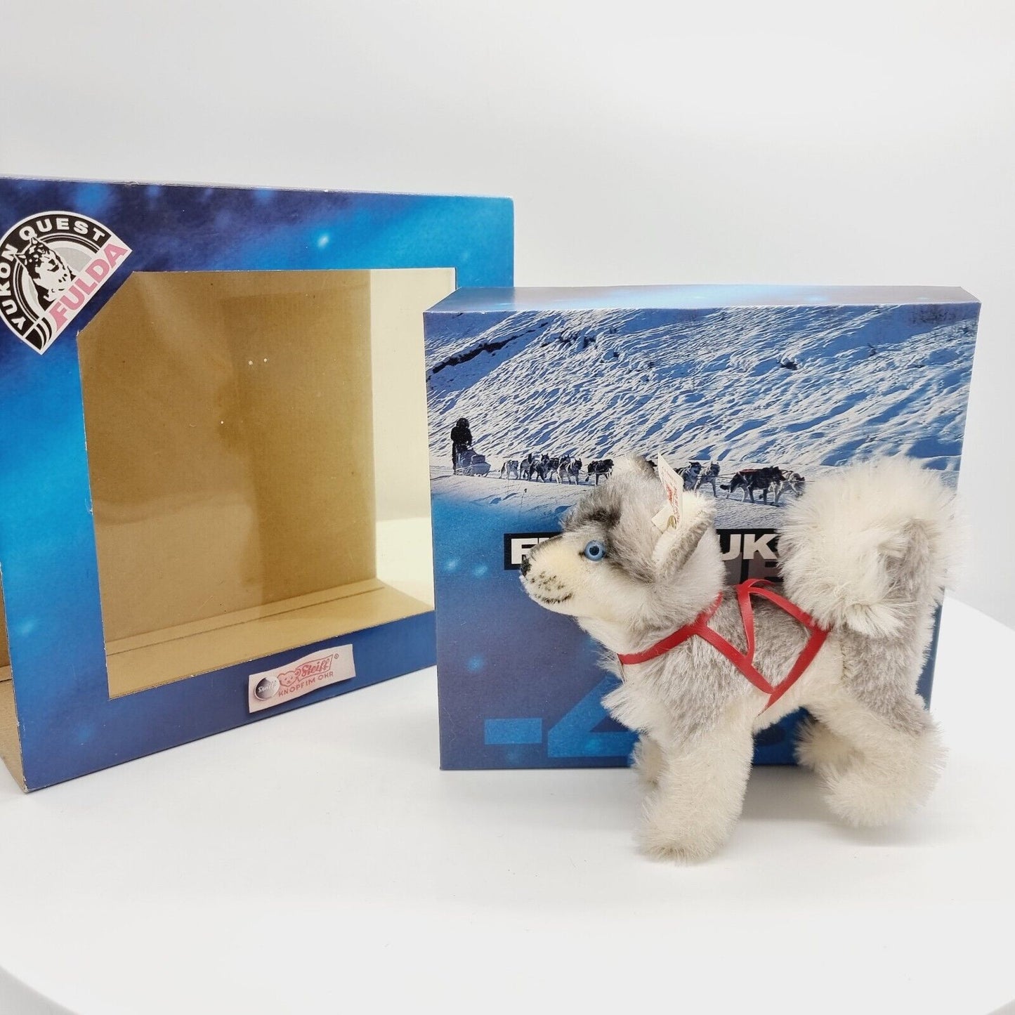 Steiff 038617 Fulda Set Edition 1998 Teil 1 Husky Schlitten Set Husky 15 cm